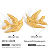 Wholesale Light Luxury Electroplated Stainless Steel Animal Shaped Earrings For Women
