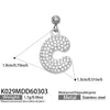 Wholesale Light Luxury Electroplated Stainless Steel Geometric Letter Pendant Necklace For Women