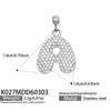 Wholesale Light Luxury Electroplated Stainless Steel Geometric Letter Pendant Necklace For Women