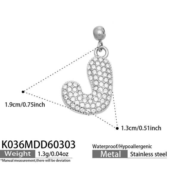 Wholesale Light Luxury Electroplated Stainless Steel Geometric Letter Pendant Necklace For Women