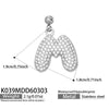 Wholesale Light Luxury Electroplated Stainless Steel Geometric Letter Pendant Necklace For Women
