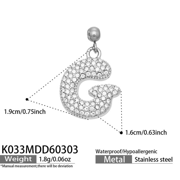 Wholesale Light Luxury Electroplated Stainless Steel Geometric Letter Pendant Necklace For Women
