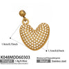 Wholesale Light Luxury Electroplated Stainless Steel Geometric Letter Pendant Necklace For Women
