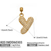 Wholesale Light Luxury Electroplated Stainless Steel Geometric Letter Pendant Necklace For Women