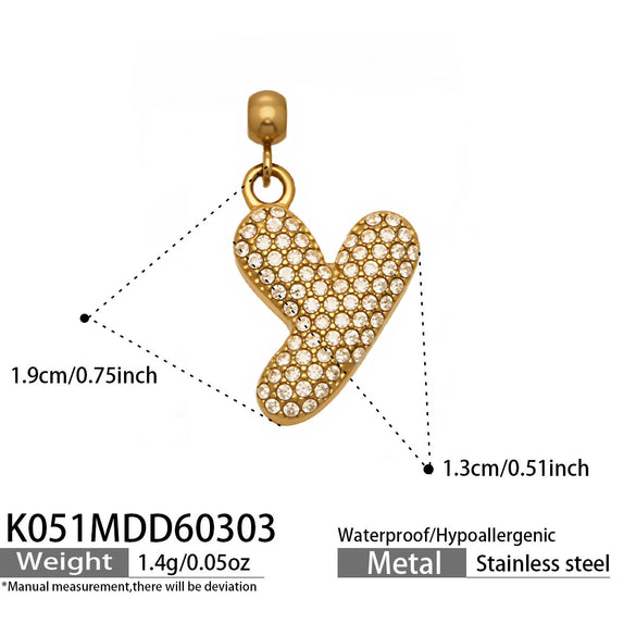 Wholesale Light Luxury Electroplated Stainless Steel Geometric Letter Pendant Necklace For Women