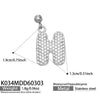 Wholesale Light Luxury Electroplated Stainless Steel Geometric Letter Pendant Necklace For Women