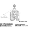 Wholesale Light Luxury Electroplated Stainless Steel Geometric Letter Pendant Necklace For Women