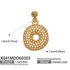 Wholesale Light Luxury Electroplated Stainless Steel Geometric Letter Pendant Necklace For Women