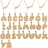 Wholesale Light Luxury Electroplated Stainless Steel Geometric Letter Pendant Necklace For Women