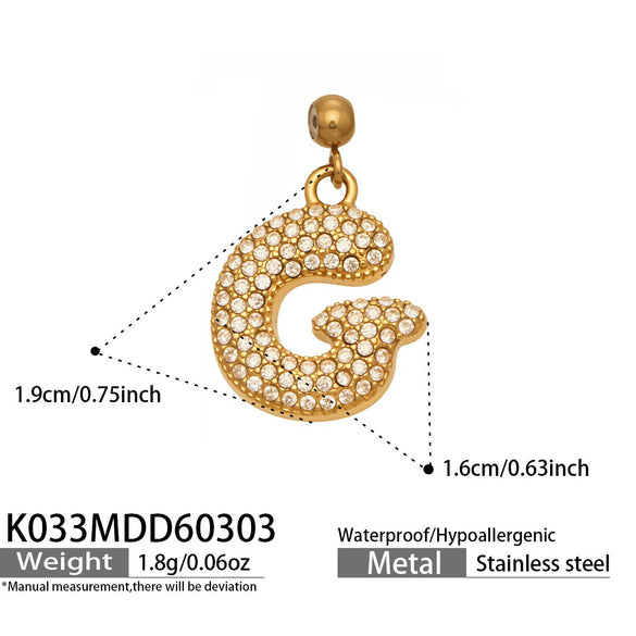 Wholesale Light Luxury Electroplated Stainless Steel Geometric Letter Pendant Necklace For Women
