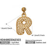 Wholesale Light Luxury Electroplated Stainless Steel Geometric Letter Pendant Necklace For Women