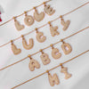 Wholesale Light Luxury Electroplated Stainless Steel Geometric Letter Pendant Necklace For Women