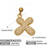 Wholesale Light Luxury Electroplated Stainless Steel Geometric Letter Pendant Necklace For Women
