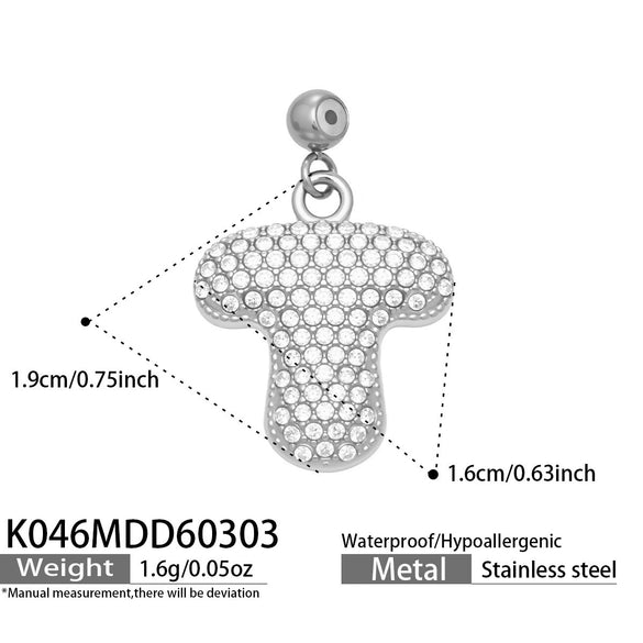 Wholesale Light Luxury Electroplated Stainless Steel Geometric Letter Pendant Necklace For Women