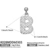 Wholesale Light Luxury Electroplated Stainless Steel Geometric Letter Pendant Necklace For Women