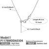 Wholesale Light Luxury Electroplated Stainless Steel Geometric Letter Pendant Necklace For Women