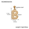 Wholesale Light Luxury Electroplated Stainless Steel Geometric Letter Pendant Necklace For Women