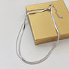 Wholesale Light Luxury Electroplated Titanium Steel Geometric Blade Chain Necklace Unisex