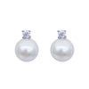 Wholesale Light Luxury Elegant Bead Earrings Copper Microinlaid Zircon With Geometric Pattern