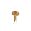 Wholesale Light Luxury Elegant Exaggerated Stainless Steel Ball Tassel Ring With Electroplating For Women
