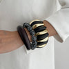 Wholesale Light Luxury Elegant Irregular Resin And Ccb Polished Bracelets For Women