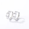 Wholesale Light Luxury Elegant Women's Copper Earrings Set With Zircon Inlay And Geometric Design