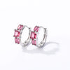Wholesale Light Luxury Elegant Women's Copper Earrings Set With Zircon Inlay And Geometric Design