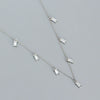 Wholesale Light Luxury Fashion Necklace S925 Silver Geometric Zircon Electroplated Cross Chain For Women