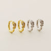 Wholesale Light Luxury French Style S925 Silver Ear Buckle Retro Flower Design Earrings For Women