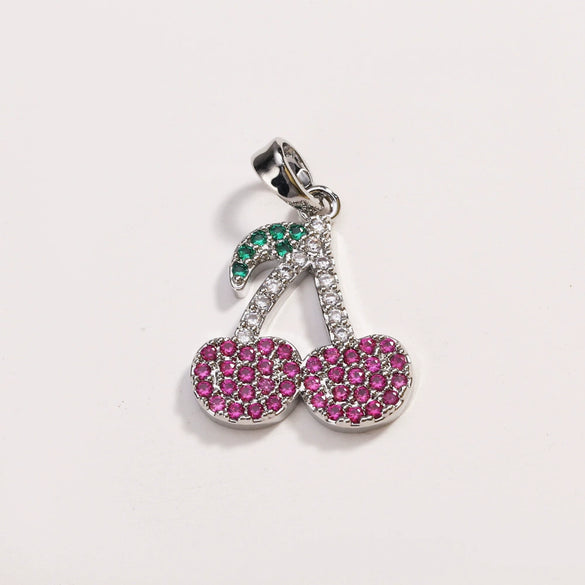 Wholesale Light Luxury Fruit Shaped Copper Pendant With Electroplating For Women