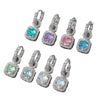 Wholesale Light Luxury Geometric Copper Diamond Handmade Earrings
