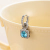 Wholesale Light Luxury Geometric Copper Diamond Handmade Earrings