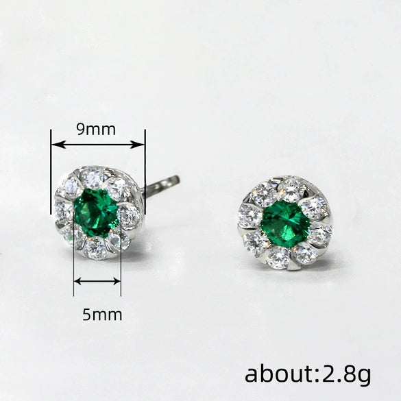 Wholesale Light Luxury Geometric Copper Earrings For Women With Zirconia Design