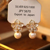 Wholesale Light Luxury Geometric Copper Earrings With Electroplating For Women