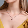 Wholesale Light Luxury Geometric Copper Pendant Necklace With Diamond Styling And Stranded Wire Chain For Women