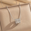 Wholesale Light Luxury Geometric Copper Zircon Inlaid Pendant Necklace With Real Gold Plating And Snake Bone Chain For Women