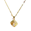 Wholesale Light Luxury Geometric Diamond Shape Zircon Inlaid Copper Pendant Titanium Steel Water Wave Chain Necklace For Women
