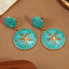 Wholesale Light Luxury Geometric Dripping Oil Starfish Stainless Steel Earrings For Women