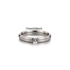 Wholesale Light Luxury Geometric Fruit Shaped Inlaid With Gold Women's Stainless Steel Micropaved Zircon Couple Ring Accessories
