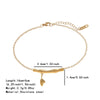 Wholesale Light Luxury Geometric Gold Plated Bamboo Stainless Steel Necklace For Women