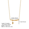 Wholesale Light Luxury Geometric Gold Plated Bamboo Stainless Steel Necklace For Women