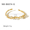 Wholesale Light Luxury Geometric Gold Titanium Steel And Stainless Steel Bracelet Inlaid With Zircon And Diamonds
