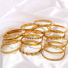 Wholesale Light Luxury Geometric Gold Titanium Steel And Stainless Steel Bracelet Inlaid With Zircon And Diamonds