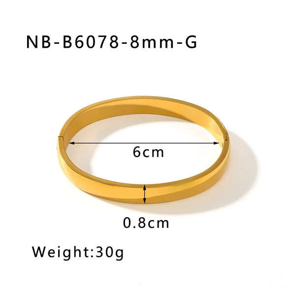 Wholesale Light Luxury Geometric Gold Titanium Steel And Stainless Steel Bracelet Inlaid With Zircon And Diamonds