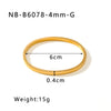 Wholesale Light Luxury Geometric Gold Titanium Steel And Stainless Steel Bracelet Inlaid With Zircon And Diamonds