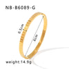 Wholesale Light Luxury Geometric Gold Titanium Steel And Stainless Steel Bracelet Inlaid With Zircon And Diamonds