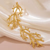 Wholesale Light Luxury Geometric Heart Shape Stamped Stainless Steel Earrings For Women