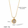 Wholesale Light Luxury Geometric Heart Stainless Steel Plated Pendant Necklace For Women