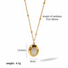 Wholesale Light Luxury Geometric Heart Stainless Steel Plated Pendant Necklace For Women