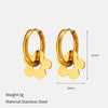 Wholesale Light Luxury Geometric Heartshaped Electroplated Stainless Steel Earrings For Women